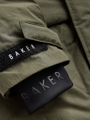 Baker by Ted Baker Khaki Green Shower Resistant Parka - Image 14 of 17