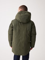Baker by Ted Baker Khaki Green Shower Resistant Parka - Image 4 of 17