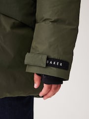 Baker by Ted Baker Khaki Green Shower Resistant Parka - Image 9 of 17
