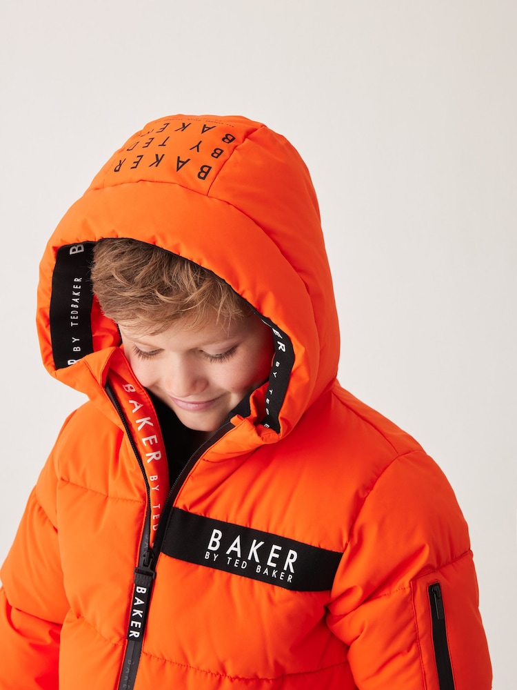 Baker by Ted Baker Shower Resistant Longline Padded Coat - Image 2 of 16