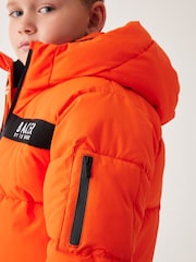 Baker by Ted Baker Shower Resistant Longline Padded Coat - Image 6 of 16