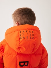 Baker by Ted Baker Shower Resistant Longline Padded Coat - Image 8 of 16