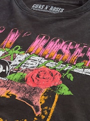 Grey Acid Wash Guns N' Roses - Koszulka z motywem zespołu muzycznego, 100% bawełny - Image 8 of 9