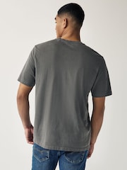 Grey Fender Regular Fit Band Graphic 100% Cotton T-Shirt - Image 3 of 7