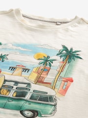 Ecru 100% Cotton VW Camper Van License T-Shirt - Image 5 of 6