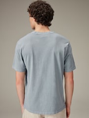 Monet Flowers Light Blue Wash Artist Licence 100% Cotton T-Shirt - Image 3 of 7