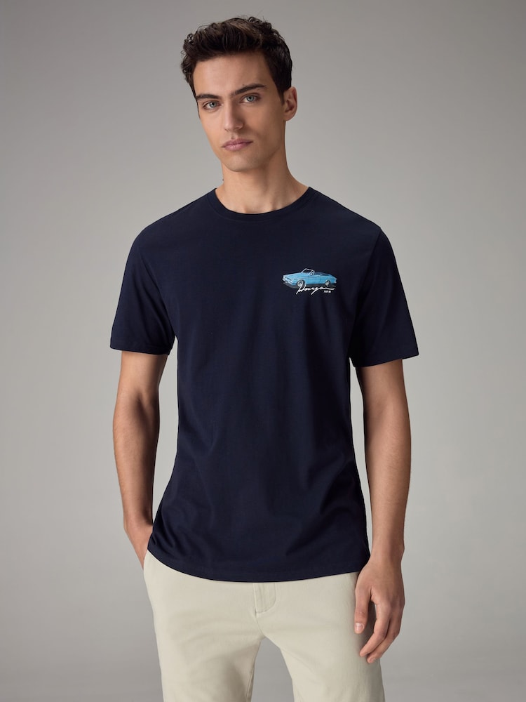 Hiroshi Nagai Car Navy Blue Artist Licence T-Shirt - Image 3 of 8