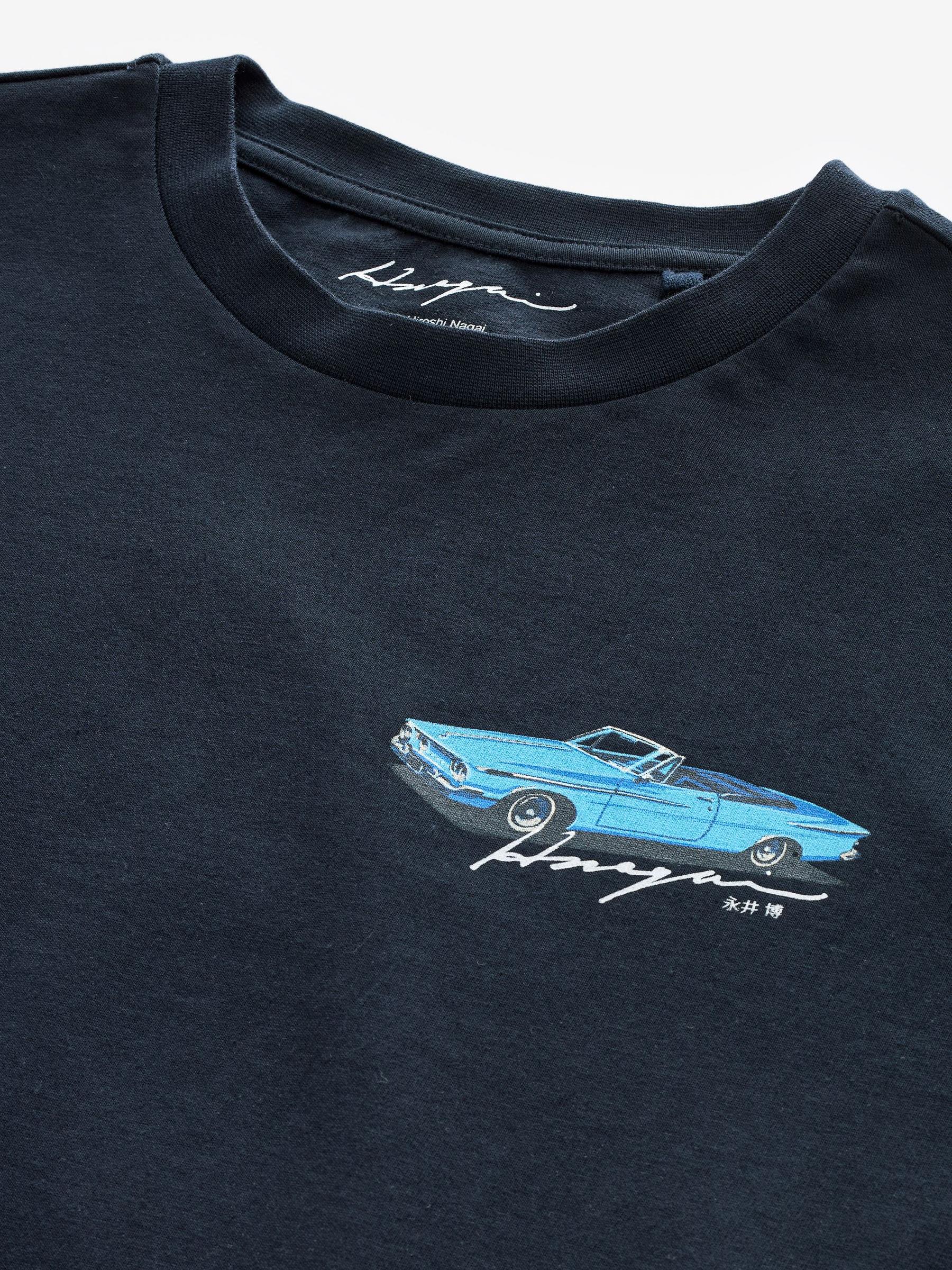 Buy Hiroshi Nagai Car Navy Blue Artist Licence T-Shirt from