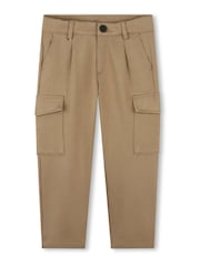 BOSS Brown Utility Cargo Pocket Trousers - Image 1 of 2