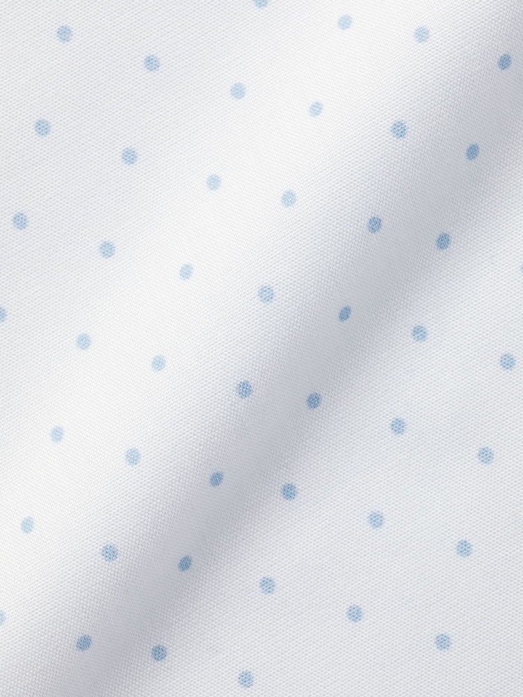 Charles Tyrwhitt White Slim Fit Spot Non-Iron Print 100% Cotton Shirt - Image 6 of 6 Charles Tyrwhitt White Slim Fit Spot Non-Iron Print 100% Cotton Shirt - Image 6 of 6