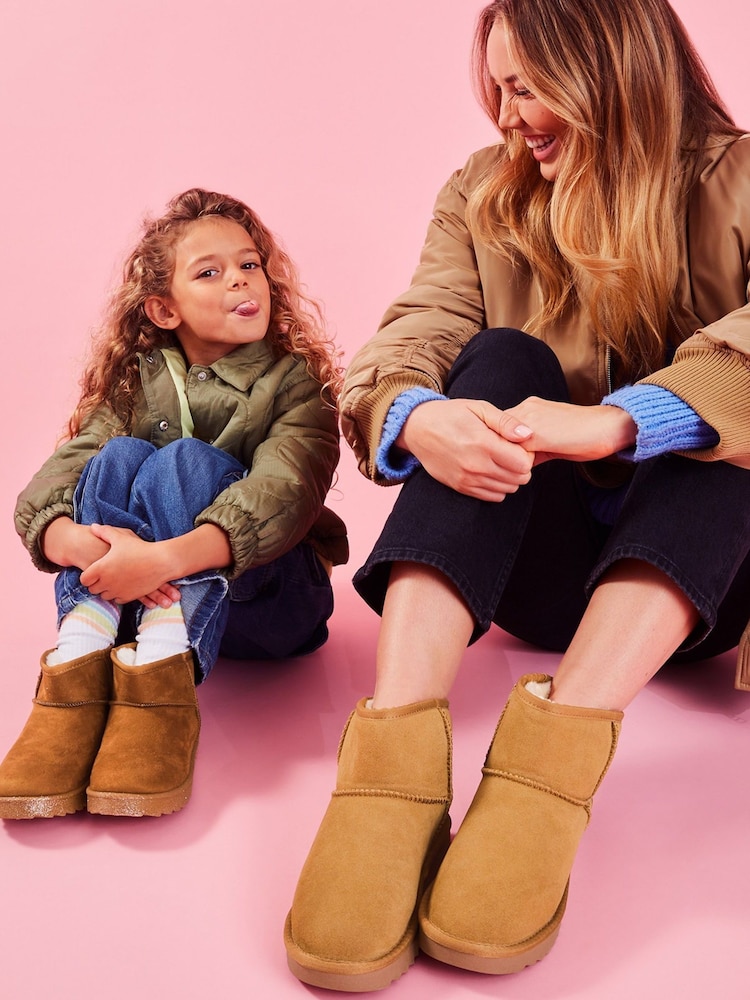 Accessorize Brown Mid Suede Boots - Image 3 of 4