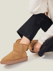 Accessorize Brown Mid Suede Boots - Image 4 of 4