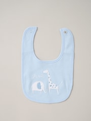 Rock-A-Bye Baby Boutique Baby Blue Giraffe and Elephant Print 100% Cotton Gift Set 5 Piece - Image 4 of 4