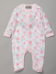 Rock-A-Bye Baby Boutique Pink Floral Print Cotton 5-Piece Baby 100% Cotton Gift Set - Image 2 of 5