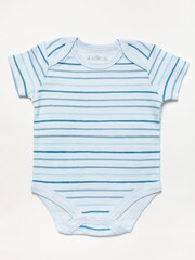 Rock-A-Bye Baby Boutique Baby Blue Hot Air Balloon Printed 100% Cotton Gift Set 5 Piece - Image 3 of 5