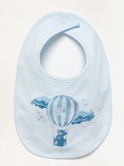Rock-A-Bye Baby Boutique Baby Blue Hot Air Balloon Printed 100% Cotton Gift Set 5 Piece - Image 4 of 5