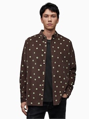 AllSaints Brown Ocular Shirt - Image 1 of 6