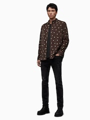 AllSaints Brown Ocular Shirt - Image 3 of 6