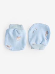 Rock-A-Bye Baby Boutique Blue Toy Print Cotton 5-Piece Baby 100% Cotton Gift Set - Image 6 of 6