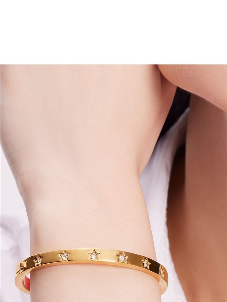 kate spade new york Silver  Tone Star Hinged Bangle - Image 1 of 3