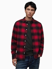 AllSaints Red Ursa Shirt - Image 1 of 6