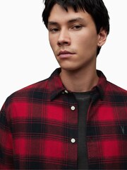 AllSaints Red Ursa Shirt - Image 5 of 6