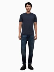 AllSaints Blue Brace Short Sleeve 100% Cotton Crew T-Shirt - Image 3 of 5