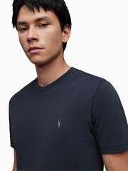 AllSaints Blue Brace Short Sleeve 100% Cotton Crew T-Shirt - Image 4 of 5