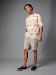 Sand 100% Linen Luxe Shorts - Image 2 of 9