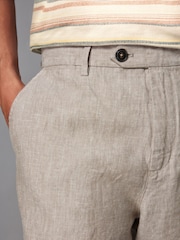 Sand 100% Linen Luxe Shorts - Image 4 of 9