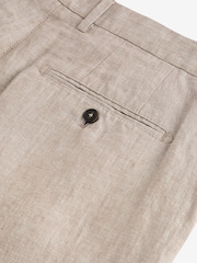 Sand 100% Linen Luxe Shorts - Image 7 of 9