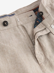 Sand 100% Linen Luxe Shorts - Image 9 of 9