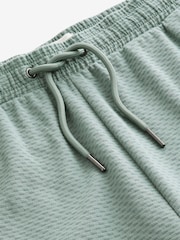 Sage Green Brick Textured Shorts - Image 5 of 7