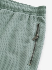 Sage Green Brick Textured Shorts - Image 6 of 7