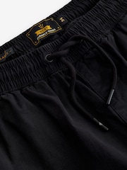 Black Drawstring Waist Cargo Shorts - Image 8 of 11