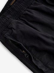 Black Drawstring Waist Cargo Shorts - Image 9 of 11
