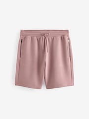 Pink Textured Zip Pocket Jersey Shorts - Image 5 of 8