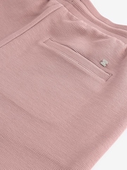 Pink Textured Zip Pocket Jersey Shorts - Image 7 of 8