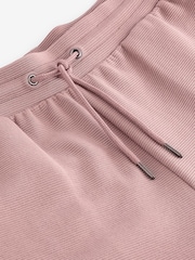 Pink Textured Zip Pocket Jersey Shorts - Image 8 of 8