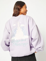 Skinnydip Purple Disney Living In A Fantasy Sweatshirt - Image 1 of 4