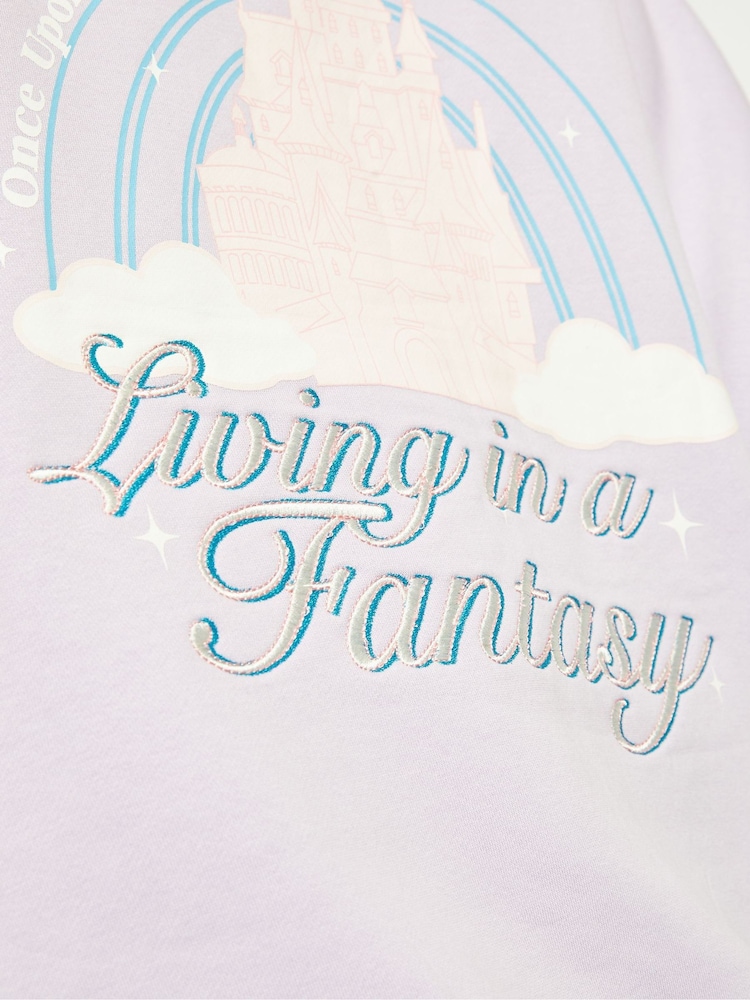 Skinnydip Purple Disney Living In A Fantasy Sweatshirt - Image 4 of 4