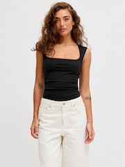 JJXX Black Multi Pack Square Neck Vest - Image 3 of 7