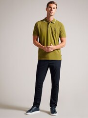 Ted Baker Blue Irvine Slim Fit Flannel Trousers - Image 3 of 5