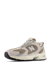 New Balance White/Olive Green Womens 530 Trainers - Image 4 of 6