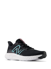 New Balance Black/Teal Womens 411v3 Trainers - Image 3 of 6