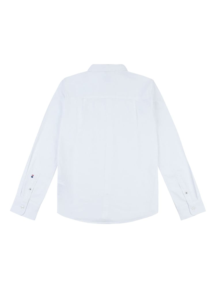 U.S. Polo Assn. White Boys Peached Oxford 100% Cotton Shirt - Image 2 of 3