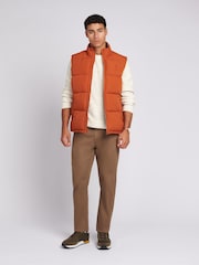U.S. Polo Assn. Orange Mens Thick Quilted Gilet - Image 3 of 8