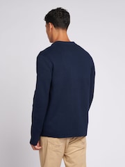 U.S. Polo Assn. Blue Mens Knitted 100% Cotton Shacket - Image 2 of 8