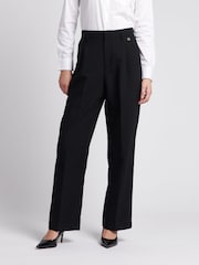 U.S. Polo Assn. Womens Black Smart Straight Leg Trousers - Image 1 of 1