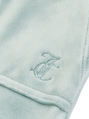 Juicy Couture Girls Green Velour Patch Pocket Joggers - Image 6 of 6